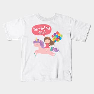 Unicorn Birthday Girl Special Gift Kids T-Shirt